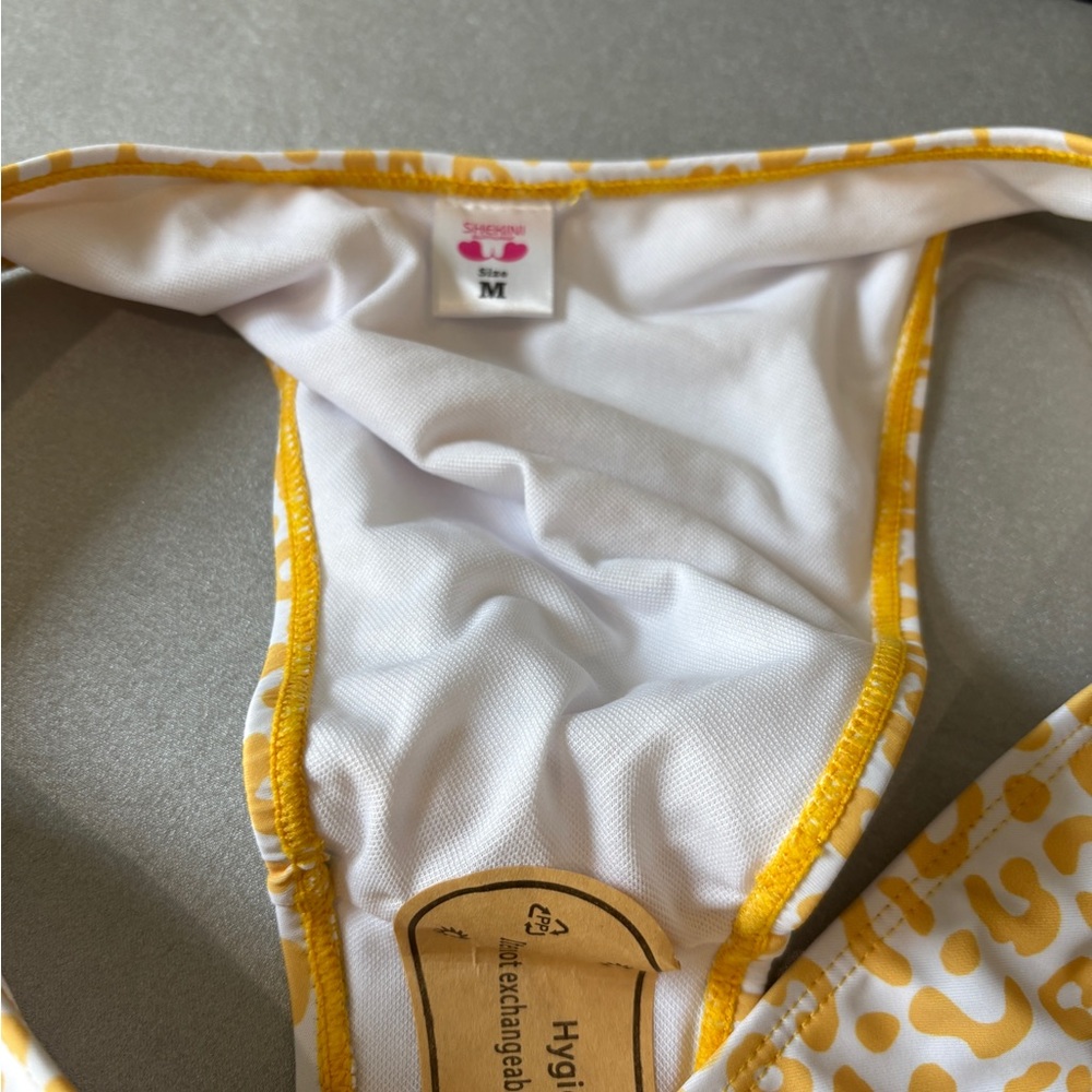 Leopard Print Bikini Set - Yellow - image 6